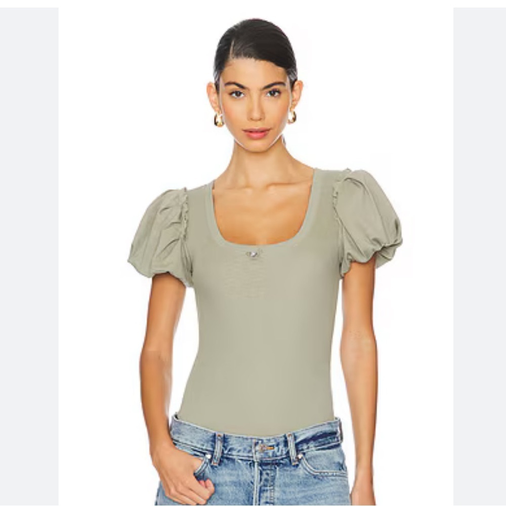 NWOT FP intimately | downtime bodysuit In sage